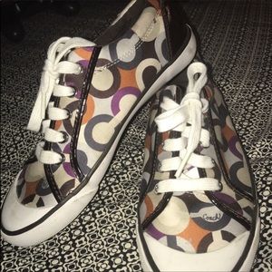 Coach leatherback logo sneakers